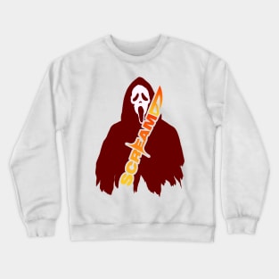 scream VI  (Scream 6)  scary horror movie graphic design by ironpalette Crewneck Sweatshirt